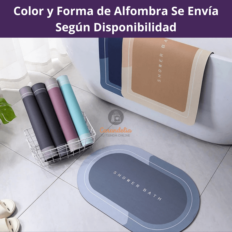 Pack de 2 Alfombras de Baño Secado Ultra Rápido + 1 de Regalo - ¡No Más Caídas!
